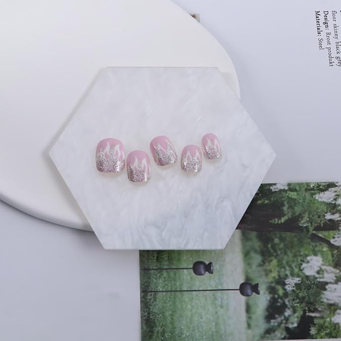 3 Pieces Resin Nail Art Palette, Nail Art Painting Gel Palette Makeup Display Board Nail Art Display Board-Velvo Beauty