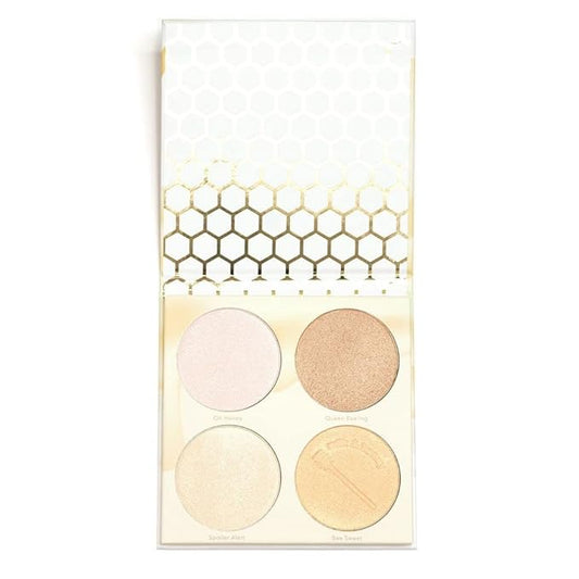Beauty Bakerie Milk & Honey Highlighter Makeup Palette, Shimmer Highlighter for a Natural Glow, 4 Shades-Velvo Beauty