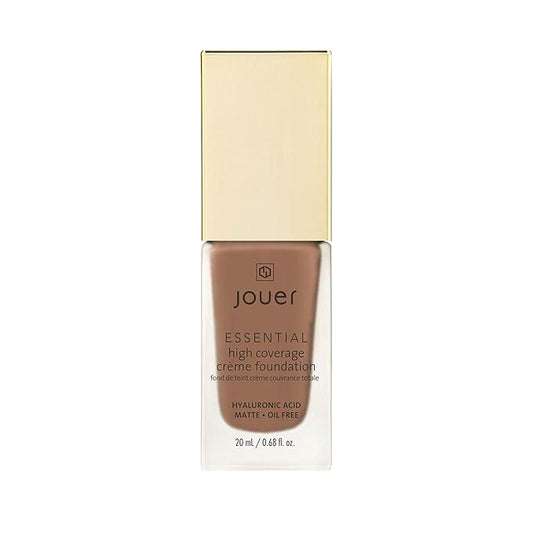 Jouer Essential High Coverage Crème Foundation - Available in 50 Shades for All Skin Tones - Healthy Ingredients - Paraben, Gluten & Cruelty Free - Vegan Friendly-Velvo Beauty