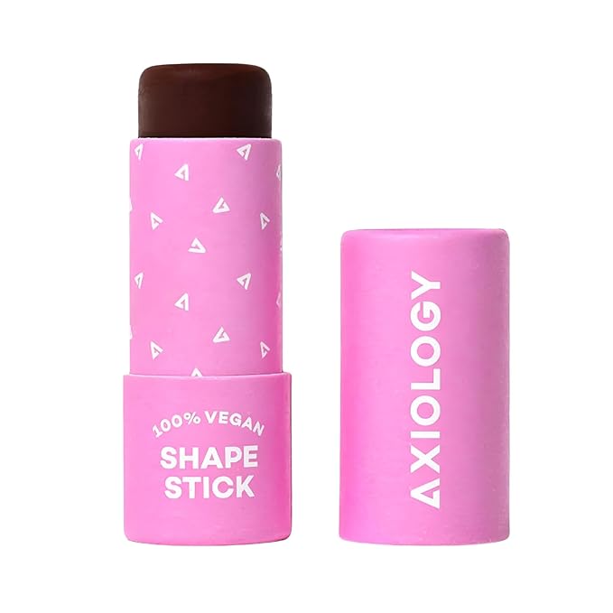 Axiology Shaping Stick for Definition, Bronzing, and Contour Foundation Shape Stick Cream Bronzer Pen Professional Face Shaping & Contouring Buildable Coverage Long Lasting Shade Cheeks Vegan (Deep)-Velvo Beauty