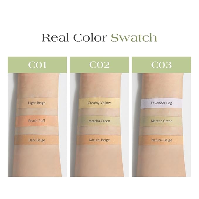 Dr.Althea Dear.A Perfect Cover Concealer Palette - Vegan Fomula, Conceal, Cover, Correct, Contour, Highlight, Multi concealer balette, Finger puff included (C03)-Velvo Beauty