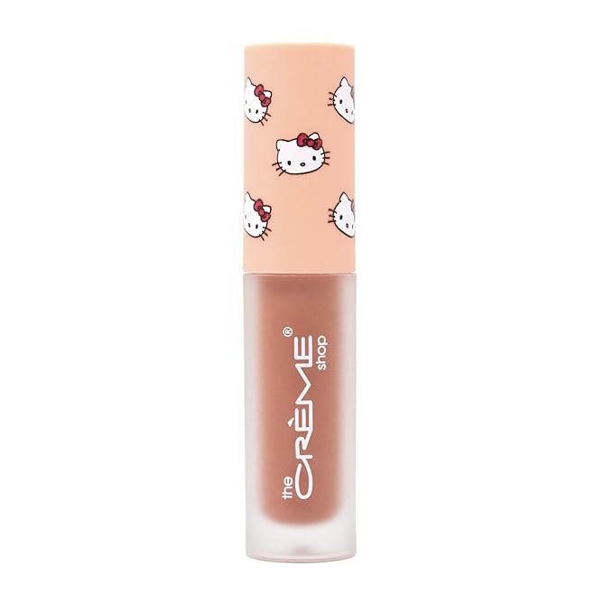 The Crème Shop x Hello Kitty Kawaii Kiss Hydrating, Rejuvenating Lip Oil with Nourishing Jojoba, Vitamin E & Luxurious Jelly Formula - Peach-Flavored (Tinted)-Velvo Beauty