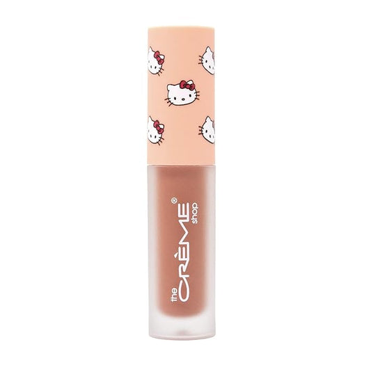 The Crème Shop x Hello Kitty Kawaii Kiss Hydrating, Rejuvenating Lip Oil with Nourishing Jojoba, Vitamin E & Luxurious Jelly Formula - Peach-Flavored (Tinted)-Velvo Beauty