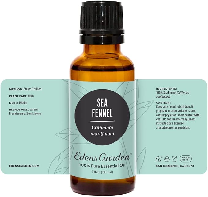 Edens Garden Sea Fennel Essential Oil- 100% Pure Premium Grade, Undiluted, Natural, Therapeutic, Aromatherapy, The Best for Diffuser, Skin, Face, Hair 30 ml (1 fl oz)-Velvo Beauty