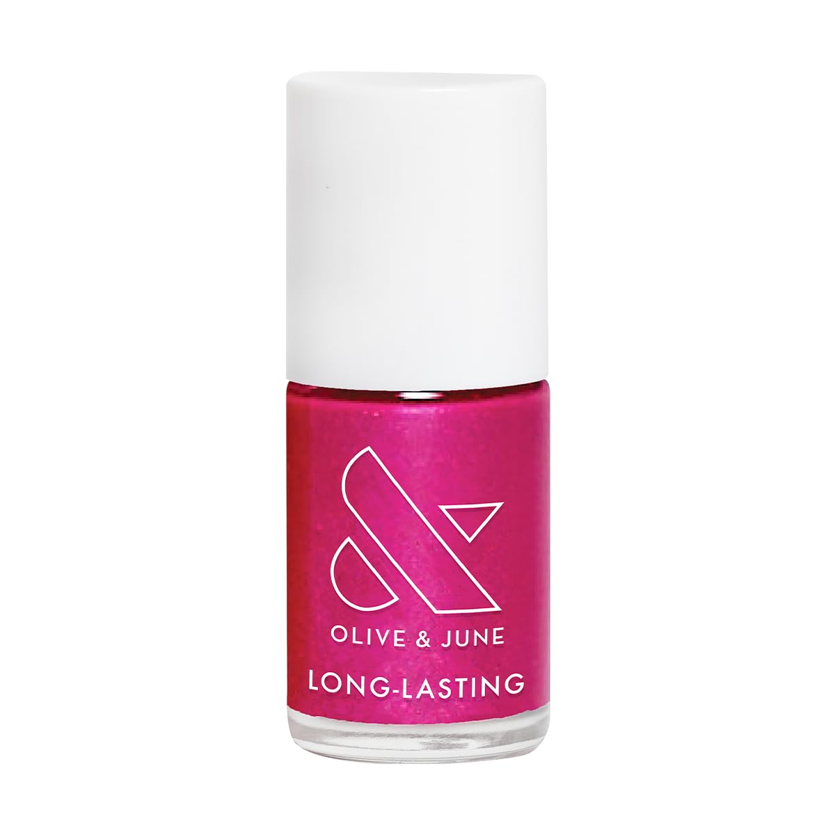Olive & June Long Lasting Nail Polish | Plump Gel-Like Finish No Lamp Needed | Lasts up to 10 days | Salon-Quality at Home | 15-Free, Vegan Cruelty-Free Chip-Resistant | Lily Blooms Shimmering Magenta-Velvo Beauty