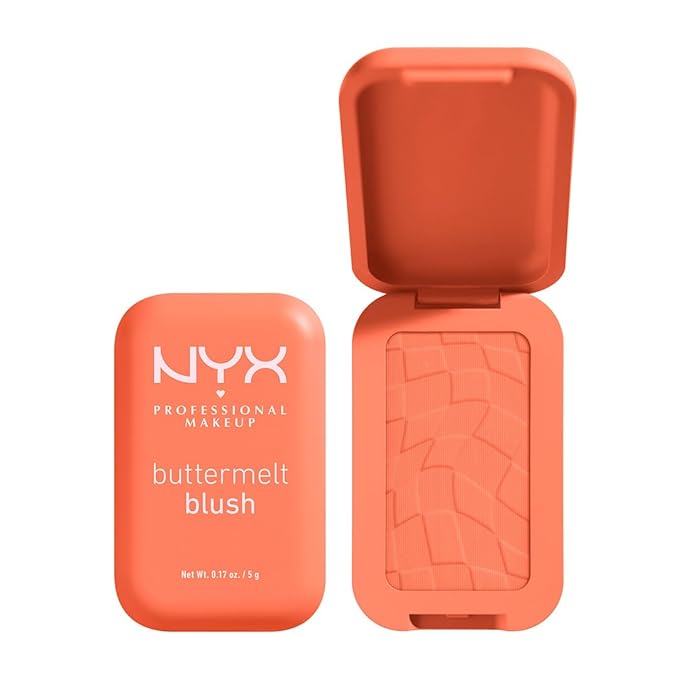 NYX PROFESSIONAL MAKEUP Buttermelt Powder Blush, Fade and Transfer-Resistant Blush, Up to 12HR Make Up Wear, Vegan Formula - Sooner The Butta-Velvo Beauty