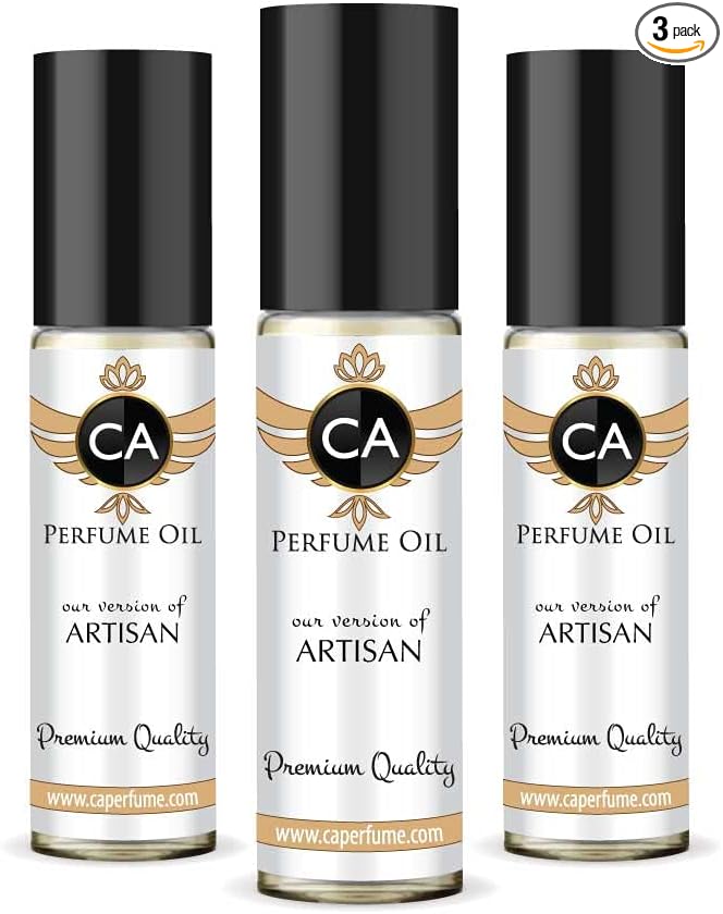 CA Perfume Impression of J. Varvatos Artisan For Men Replica Fragrance Body Oil Dupes Alcohol-Free Essential Aromatherapy Sample Travel Size Concentrated Long Lasting Attar Roll-On 0.3 Fl Oz-X3-Velvo Beauty