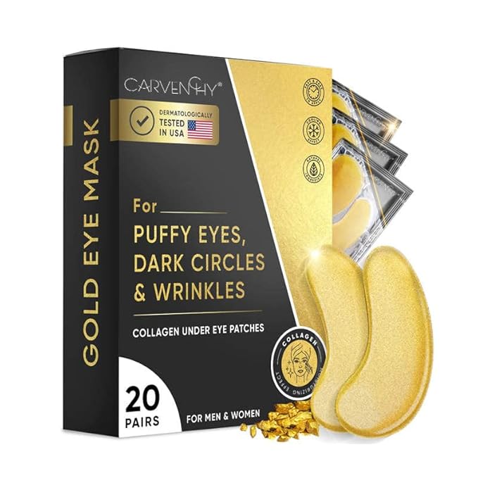 Gold Eye Mask Patches-Velvo Beauty