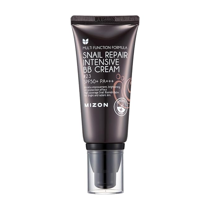 MIZON Snail Repair Blemish Balm, Multifunctional BB Cream with Snail Mucus Filtrate, Skin Care and Makeup Coverage, Strenghtens Skin Elasticity, Improves Fine Wrinkles (#23)-Velvo Beauty