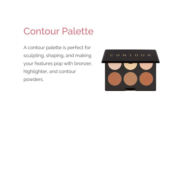 Elizabeth Mott Bronzer Contour Kit & Highlighting Powder - Cruelty Free & Paraben Free - 6 Shades for a Natural Glow-Velvo Beauty