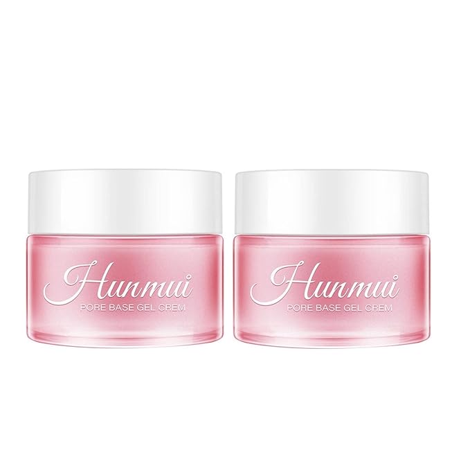 2Pcs Hunmui face primer pore base gel cream，Magical perfecting base face primer under foundation Anti-Aging WrinklesShrink Pore Remove Fine LinesExfoliatingAnti-Oxidation-Velvo Beauty