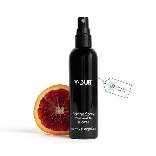 Y’OUR Silk Makeup Setting Spray: Lightweight Hydrating Face Mist; Long-Lasting, Blurring, Natural Finish. Infused with Vitamin E & Minerals, Paraben-Free. Made in USA. 4 fl. oz (118.3g)-Velvo Beauty