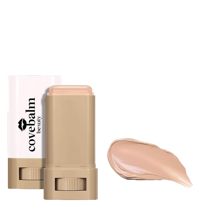 Cove Balm Beauty Skin Tint,Solid Tinted Serum Boosted Skin Tint Balm, Facial Color Correct, Radiant & Dewy Finish, Face Tinted Foundation, Covebalm Foundation Stick For Face Makeup (#05)-Velvo Beauty