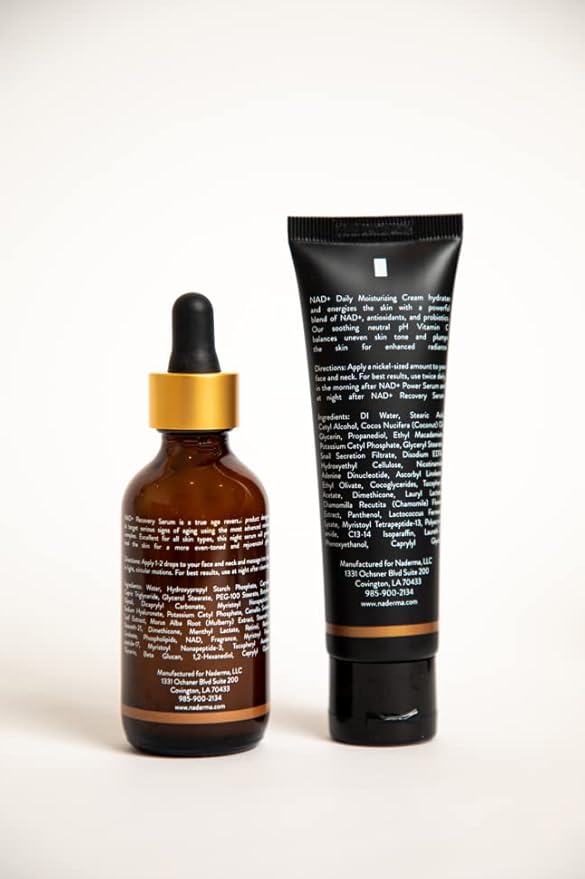 Naderma Recovery Set (NAD+ Daily Moisturizing Cream and NAD+ Recovery Serum)-Velvo Beauty