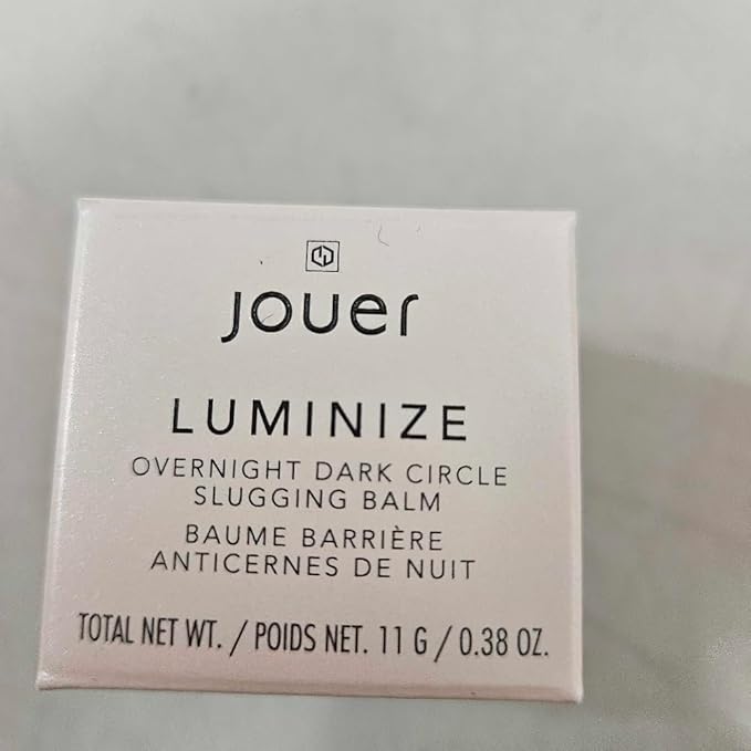 Jouer Luminize Overnight Dark Circle Slugging Balm – Fragrance Free, Caffeine Eye Cream, Overnight Eye Treatment, Brightening Eye Balm, Paraben Free, Gluten & Cruelty Free-Velvo Beauty