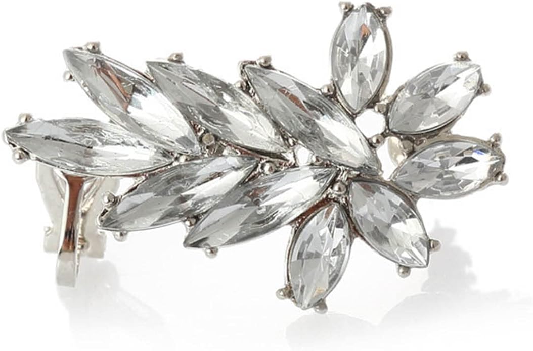 Boho Crystal Ear Climber Earrings Gold Crystal Studs Earrings Punk Rhinestone Ear Crawler Earrings CZ Ear Cuff Climbing Earrings Bridal Earrings Jewelry for Women and Girls-Velvo Beauty