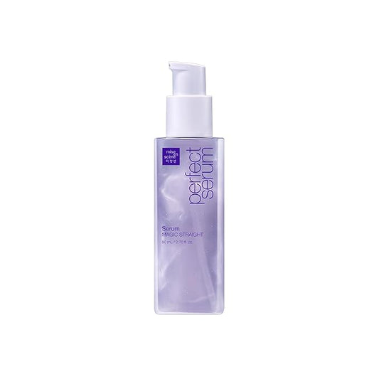 Mise En Scene Magic Straight Perfect Serum - Anti Frizz Hair Straightening Serum with heat protectant for straightener, hair tamer oil, Coconut Oil for Smooth, Silky, and Shiny Hair, 2.71 Fl Oz-Velvo Beauty