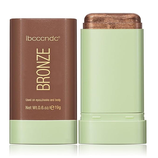 Multi-Use Makeup Blush Stick, Cream Blush Stick, Tinted Solid Moisturizer Stick for Cheek & Eyes & Lips, Waterproof Natural Nude Makeup, Suitable for All Skin (4#Beach Glow)-Velvo Beauty