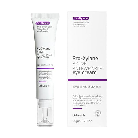 Korea Active Anti-Wrinkle Eye Cream 20g / Anti-Aging, Fade Fine Lines, Remove Dark Circles, Moisturizing and Repair Eye Skin, Prevent New Wrinkles, Rejuvenate and Tighten Delicate Eye Area-Velvo Beauty