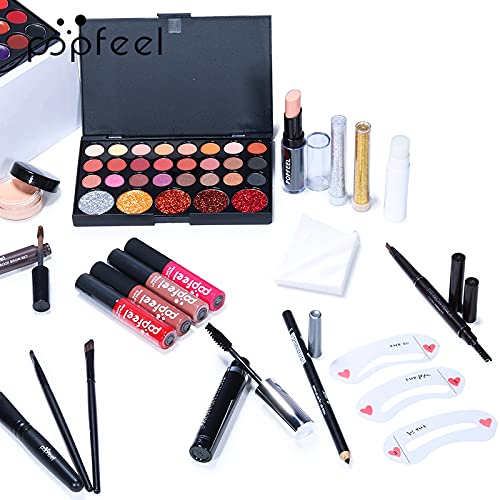 Makeup Sets For Women Brush Sets(Eyeshadow,Primer,Concealer,lipstick,lipgloss,Eyeliner,Eyebrow,Makeup brushe,Mascara &more) (27 sets A)-Velvo Beauty