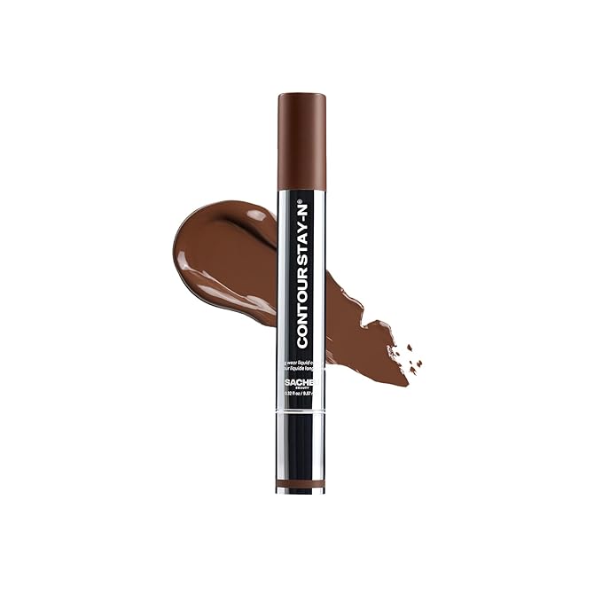 Sacheu Liquid Contour STAY-N Long Wear Cream Contour Makeup — Long Lasting, Blendable, & Lightweight Formula — Vegan & Cruelty-free, Giving Edge-Velvo Beauty