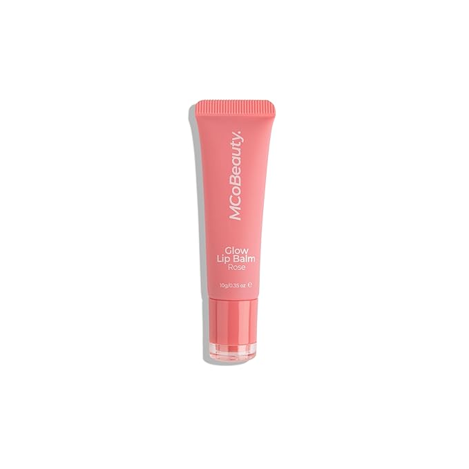 MCoBeauty Glow Lip Balm, Rose, Nourishing Tint for Luscious Lips, Vegan, Cruelty Free Cosmetics-Velvo Beauty