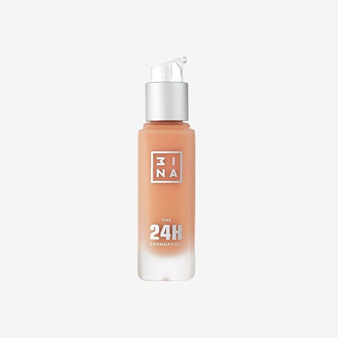 3INA The 24H Foundation 612-24H Long-Wearing Formula - Medium To High Buildable Coverage - Smooth Matte Finish - Expanded Shade Selection - Waterproof, Cruelty Free, Vegan Makeup - 1.01 Oz-Velvo Beauty