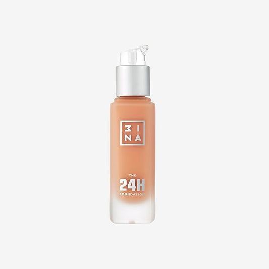 3INA The 24H Foundation 612-24H Long-Wearing Formula - Medium To High Buildable Coverage - Smooth Matte Finish - Expanded Shade Selection - Waterproof, Cruelty Free, Vegan Makeup - 1.01 Oz-Velvo Beauty