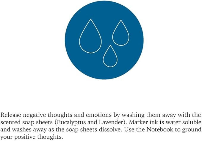 The Water Kit by Two Sage Sisters - Self Care Kit with Soap Sheets, Notebook, Marker, and Washcloth, Bath Shower Sets for Meditation and Relaxation, Mini Spa Kit Self Care Box for Women and Men-Velvo Beauty