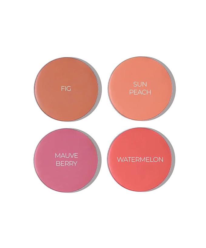 FITGLOW Beauty – Ceramide Cream Lip + Cheek Palette | Vegan, Woman-Owned Clean Beauty (Freshly Picked)-Velvo Beauty