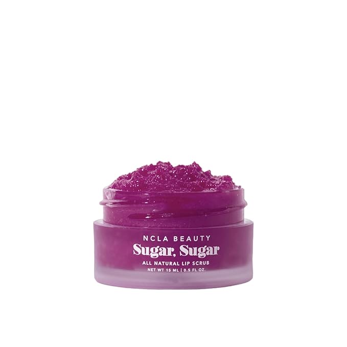 NCLA - Natural Sugar, Sugar Lip Scrub | Vegan, Cruelty-Free, Clean Skincare (Black Cherry)-Velvo Beauty
