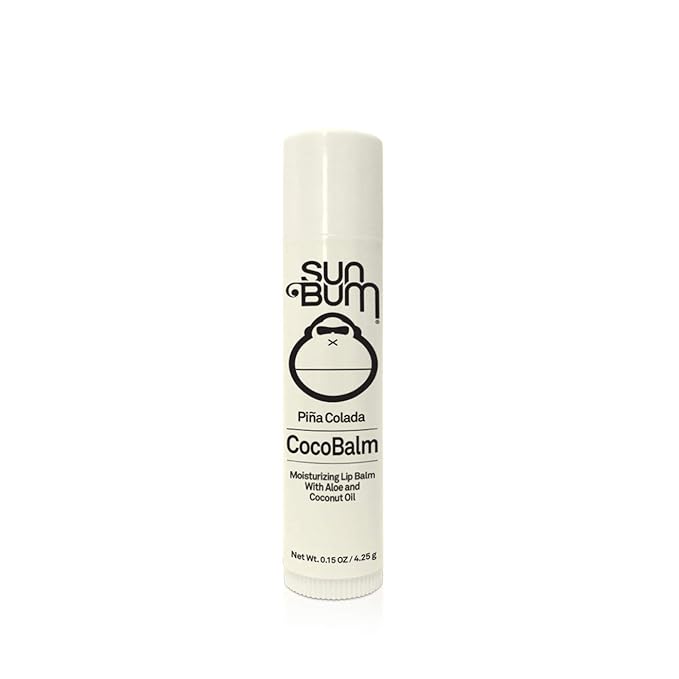 Sun Bum Piña Colada Cocobalm | Hydrating Lip Balm with Aloe | Hypoallergenic, Paraben Free, Silicone Free, | 0.15oz Stick (20-48058)-Velvo Beauty