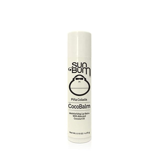 Sun Bum Piña Colada Cocobalm | Hydrating Lip Balm with Aloe | Hypoallergenic, Paraben Free, Silicone Free, | 0.15oz Stick (20-48058)-Velvo Beauty