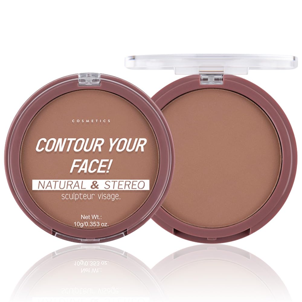 Natural Matte Neutral Brown Cream Contour Palette – Lightweight, Blendable Monochrome Powder, Base for All Skin Tones, Face Makeup for Women & Men, Vegan,Cruelty-Free, Paleta de Contorno en Crema Mate-Velvo Beauty