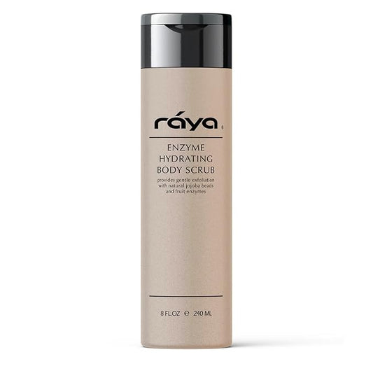 RAYA Enzyme Hydrating Body Scrub 8 oz Orange Vanilla Scent (S-104) | Gentle and Exfoliating Body Scrub | Made with Seaweed, Jojoba Beads, and Fruit Enzymes-Velvo Beauty