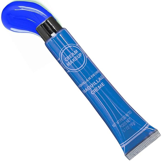 Blue Cream Makeup Tube - 0.7 oz. (Pack of 1) - Vibrant Color & Pigmented Perfect for Festive & Creative Looks-Velvo Beauty