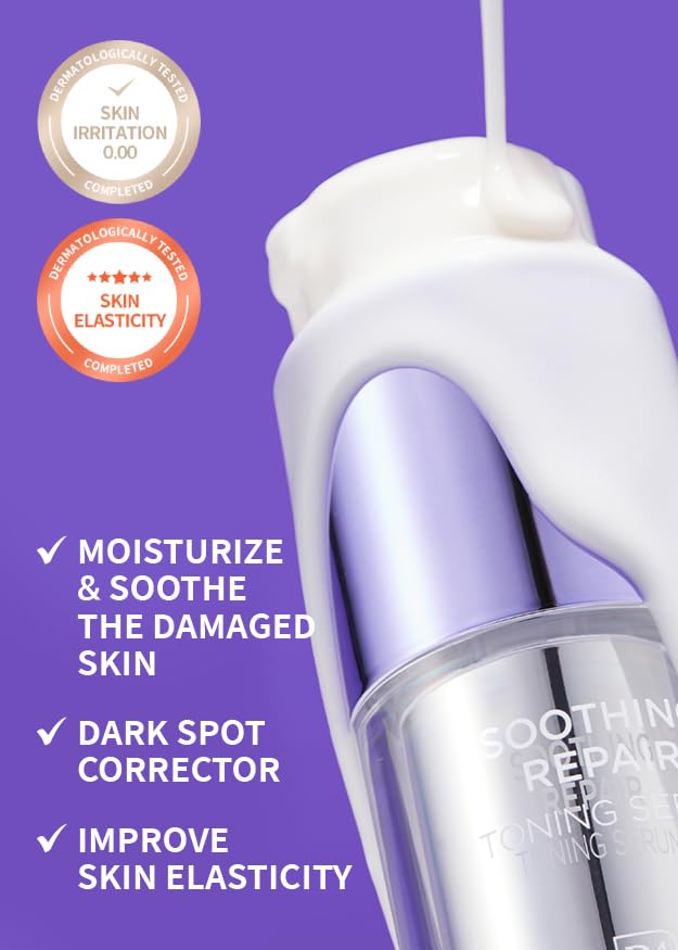 [Refill] DERMAFIRM Soothing Repair Toning Serum R4 - Korean Bakuchiol Retinol Niacinamide & Peptide Face Serum for Wrinkles - Calming, Moisturizing & Correcting- Paraben-Free, Cruelty-Free, 1.01 fl oz-Velvo Beauty