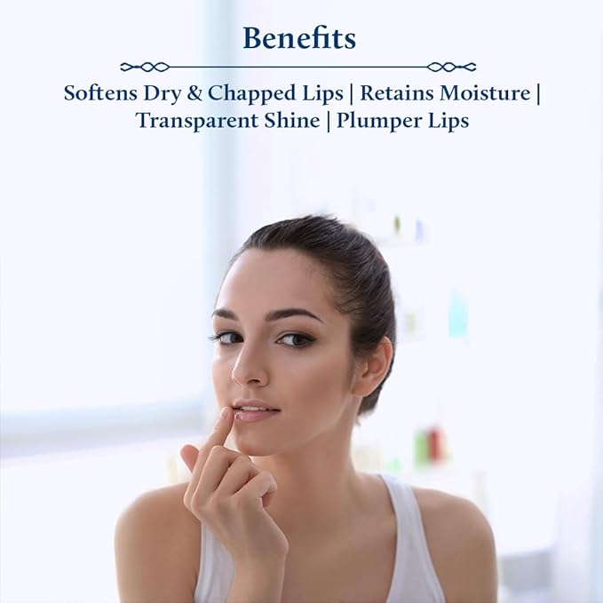 Blue Nectar Natural Lip Balm Chocolate & Vanilla with Organic Ghee for Dry Lips | Herbal Ayurvedic Hydrating Lip Gloss for Women (0.35 oz, 12 Herbs)-Velvo Beauty