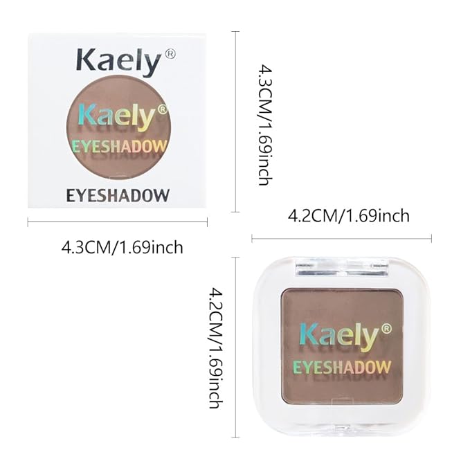 evpct Matte Brown Single Eyeshadow Palette Makeup for Older Women, Nude Cocoa Brown Cream Eye Shadow Palette Makeup Singles for Older Women Matte, High Pigment Waterproof Monochrome Mini Eyeshadow-Velvo Beauty