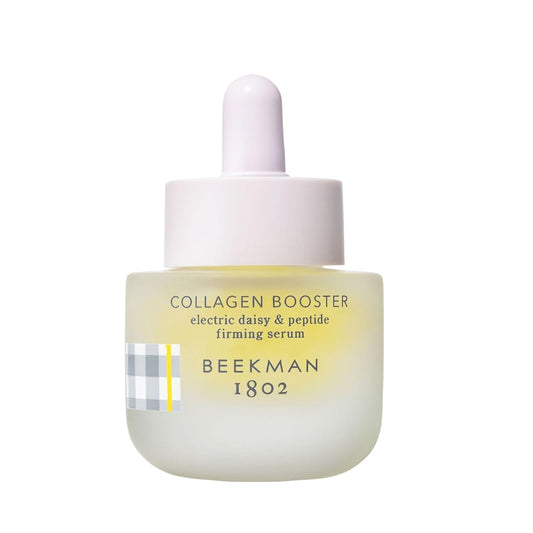 Beekman 1802 Collagen Booster Electric Daisy & Peptide Firming Face Serum - Fragrance Free - 0.5 fl oz - Boosts Collagen Production & Tightens Skin - Good for Sensitive Skin - Cruelty Free-Velvo Beauty