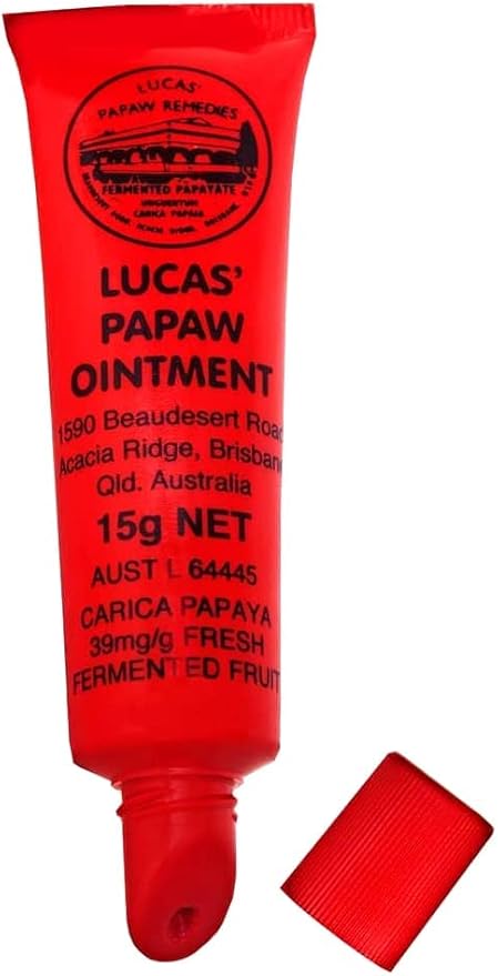 Lucas Papaw Ointment 15g Tube with lip applicator - TWIN Pack for value by Lucas Remedies-Velvo Beauty