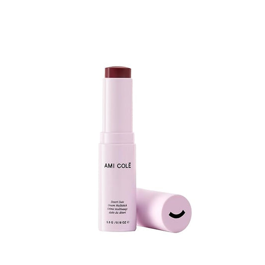 AMI COLÉ Desert Date Cream Blush & Lip Multistick (Spice), moisturizing lip tint, lip and cheek stain, natural lip color-Velvo Beauty