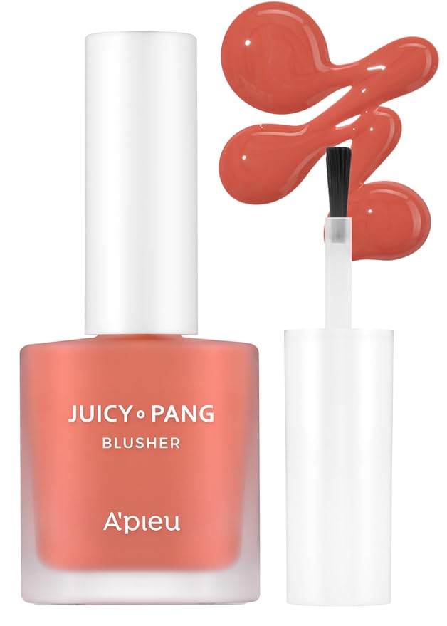 A'PIEU JUICY-PANG WATER BLUSHER (CR02 - Do You Like Persimmon?) Korean Liquid Blush For Cheeks K Beauty Makeup-Velvo Beauty