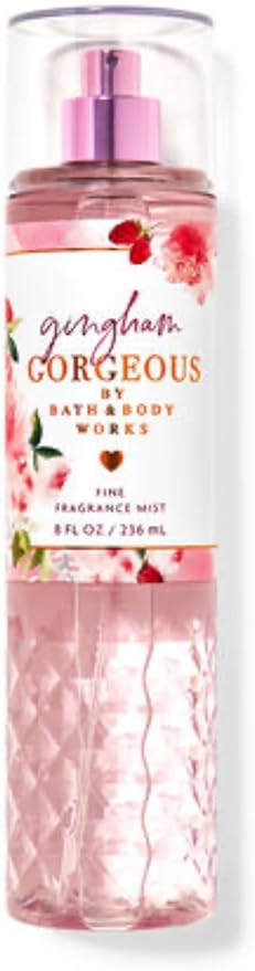 Bath & Body Works - 3 Piece Bundle - Spray - Body Cream - Shower Gel - Full Size and Gift Bag HELLO GORGEOUS (Gingham Gorgeous)-Velvo Beauty