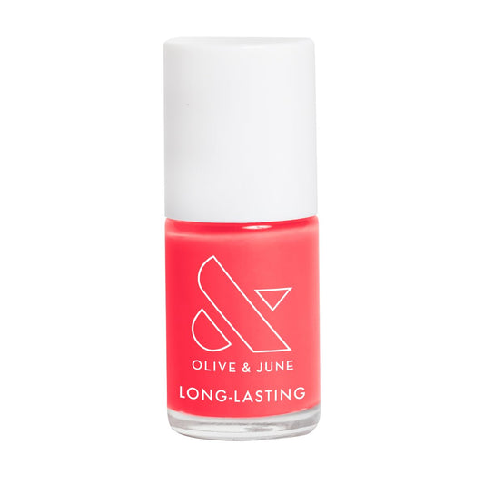 Olive & June Long Lasting Nail Polish | Gel-Like Finish No Lamp Needed | Lasts up to 10 days | Salon-Quality Color at Home | Vegan Cruelty-Free Chip-Resistant Shine |Maine Character Energy Lobster Red-Velvo Beauty