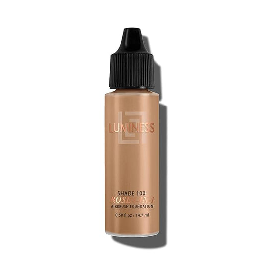 LUMINESS Rose 4-in-1 Airbrush Foundation - Shade 100, Tan, 0.50 Oz-Velvo Beauty