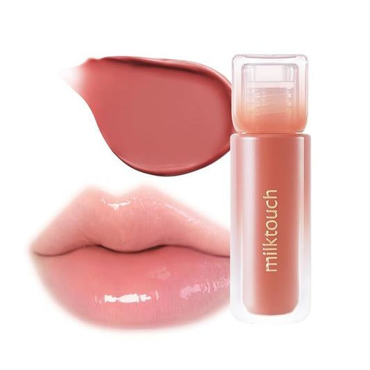 MILKTOUCH Dew Stain Sheer Lip Gloss (01 Morning Haze, 0.14 Fl Oz (Pack of 1))-Velvo Beauty