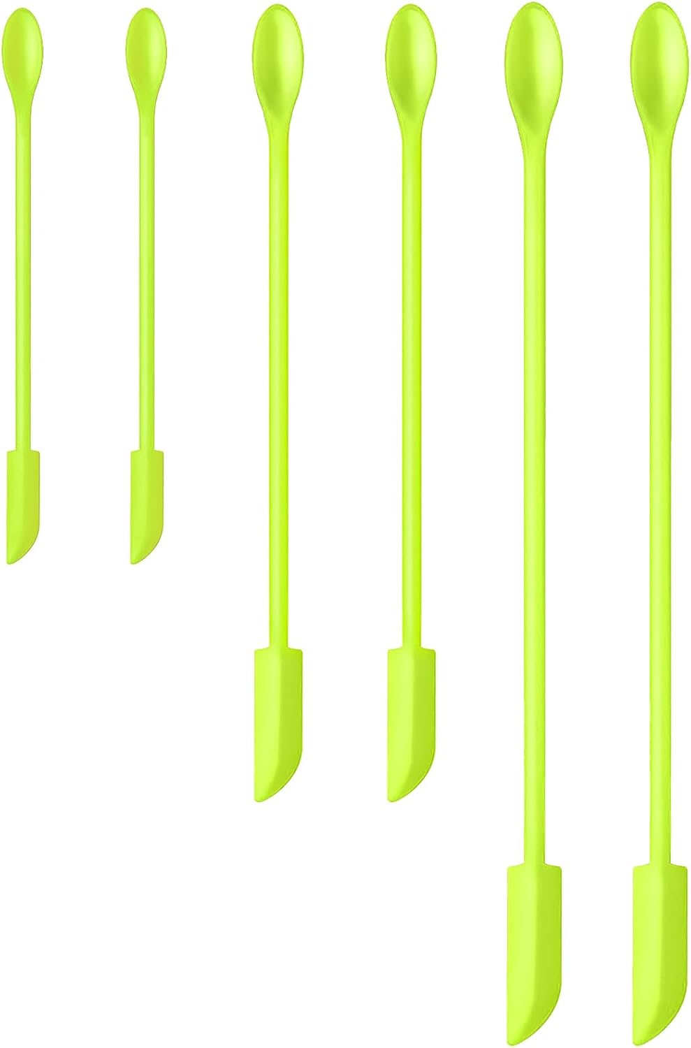 Silicone Spatula Set (6Pcs) - Mini Scraper Tool for Beauty & Food （Reach Every Last Drop - Multi-Size Spatulas for Makeup Jars, Lotion Bottles & Kitchen Containers）-Velvo Beauty