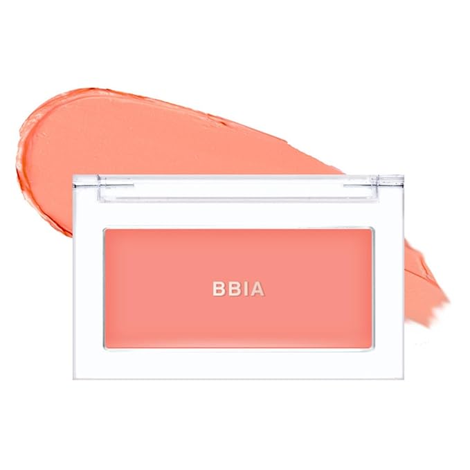 BBIA Ready To Wear Downy Cheek Cream Blush 8 Color - Creamy Blendable & Buildable Blush Dewy Texture & Matte Finish High Pigment Longlasting Lightweight Natural Face Makeup, 0.12oz (05 DOWNY CORAL)-Velvo Beauty