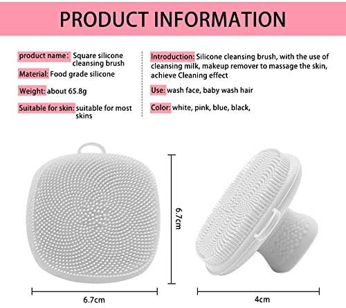 VWMYQ 2 Pack Face Scrubber，Silicone Face Scrubber for Men, Facial Cleansing Brush Silicone Face Wash Brush Manual Waterproof Cleansing Skin Care Face Brushes for and Exfoliating-Velvo Beauty